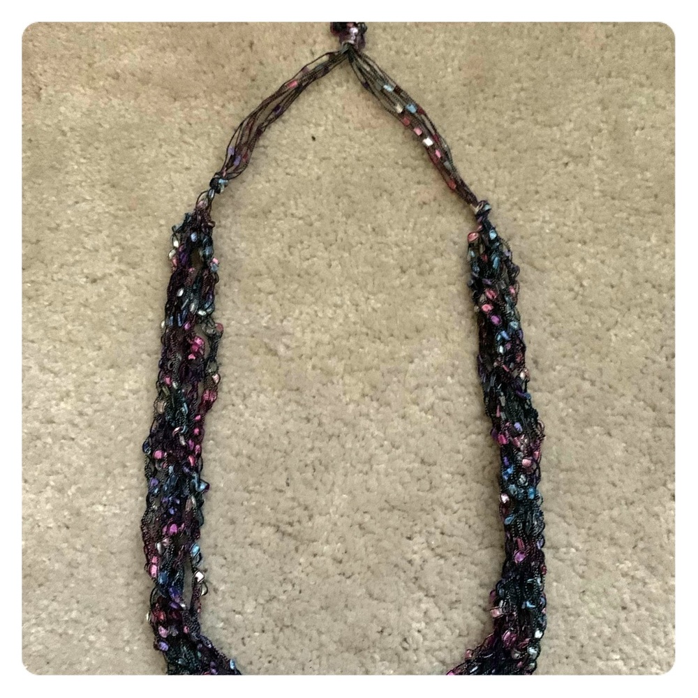 Reduced! Beautiful Fabric Necklace